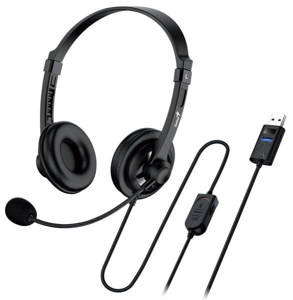 GENIUS sluchátka HS-230U/  USB/  černá2