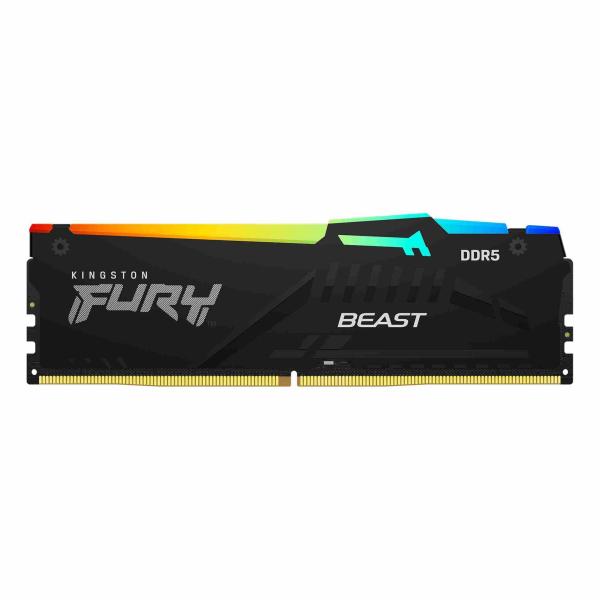 KINGSTON DIMM DDR5 8GB 5200MT/ s CL40 FURY Beast Černá RGB