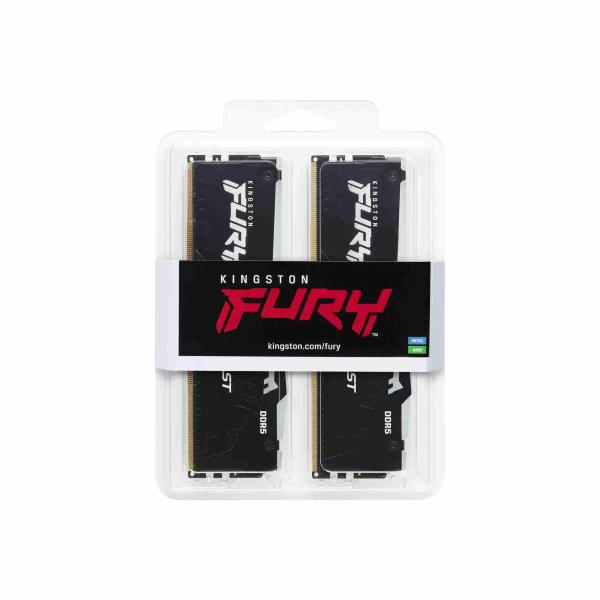KINGSTON DIMM DDR5 32GB (Kit of 2) 5200MT/s CL40 FURY Beast RGB1