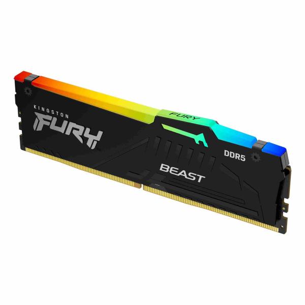 KINGSTON DIMM DDR5 32GB 5600MT/ s CL40 FURY Beast Černá RGB0