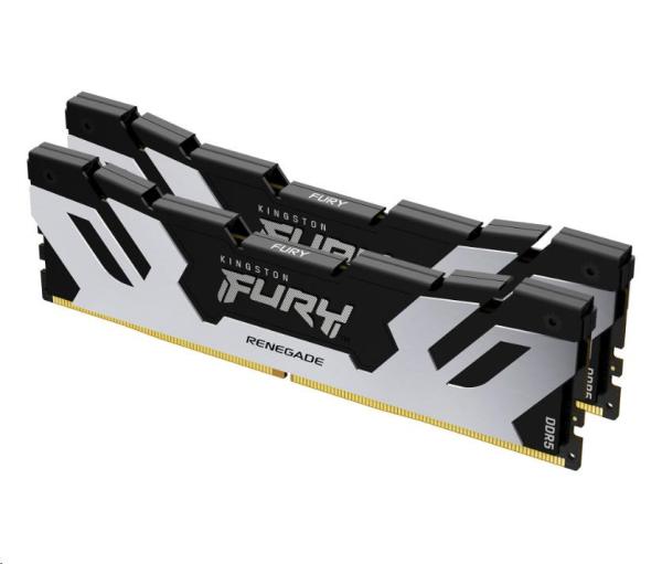 KINGSTON DIMM DDR5 32GB (Kit of 2) 6400MT/ s CL32 FURY Renegade Stříbrná
