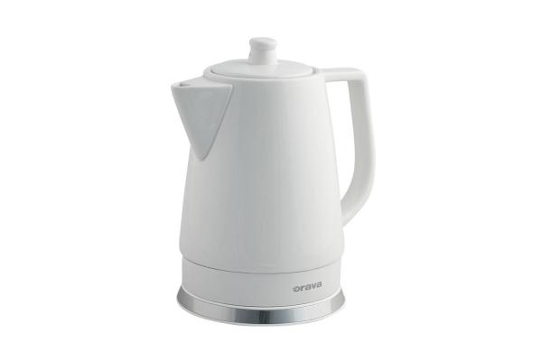 Orava VK-3813 W rychlovarná konvice,  1500 W,  1.5 l,  kermická,  automatické vypnutí,  bílá1