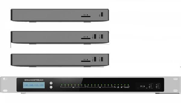 Grandstream UCM6302A VoIP pobočková ústředna,  2 x FXO,  2 x FXS,  2x USB,  SD karta rozhraní2