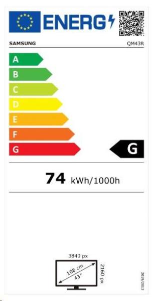 SMART Signage LED QM43B 43" LH43QMBEPGCXEN4