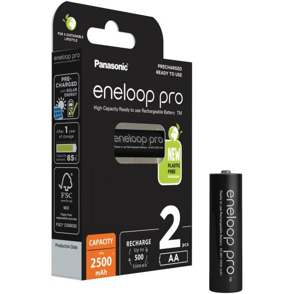 PANASONIC HR6 AA 3HCDE/ 2BE ENELOOP PRO N,  2500 mAh (Blistr 2ks)