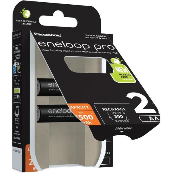 PANASONIC HR6 AA 3HCDE/ 2BE ENELOOP PRO N,  2500 mAh (Blistr 2ks)1