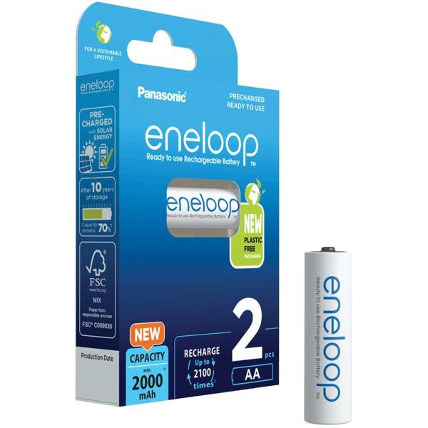 PANASONIC HR6 AA 3MCCE/ 2BE ENELOOP N,  2000 mAh (Blistr 2ks)