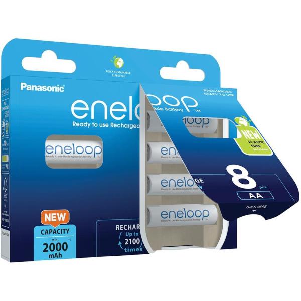 PANASONIC HR6 AA 3MCCE/8BE ENELOOP N, 2000 mAh (Blistr 8ks)1