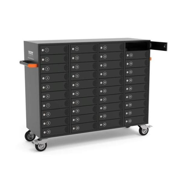 PORT nabíjecí skříňka pro 40 zařízení,  individuální zámky,  černá3