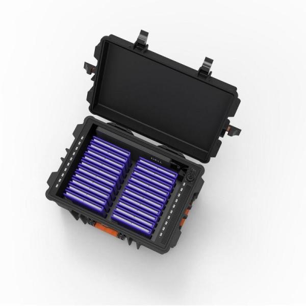 PORT CONNECT CHARGING SUITCASE 20 Tablet + 1 NB, nabíjací prepravný kufor na kolieskach, čierny2