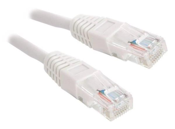 XtendLan patch kábel Cat5E, UTP - 0,25m, biely (predaj po 10 ks)