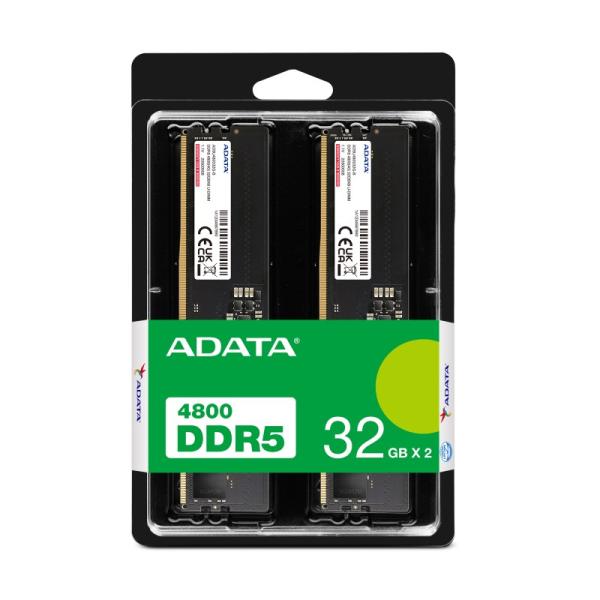 ADATA DIMM DDR5 64GB (Kit of 2) 4800MHz CL40,  Dual Tray1