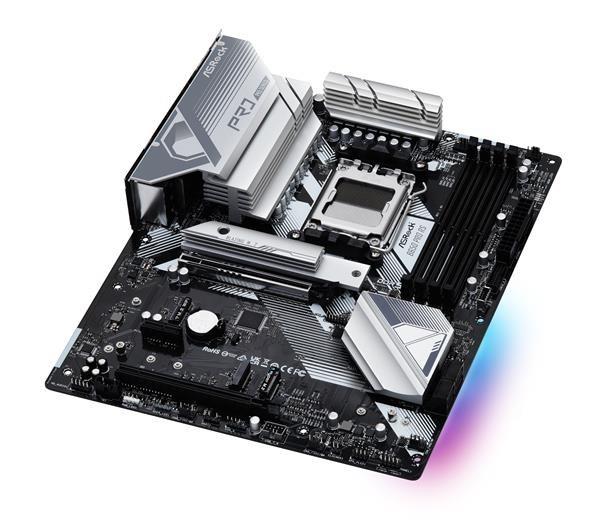 ASRock MB Sc AM5 B650 PRO RS,  AMD B650,  4xDDR5,  1xDP,  1xHDMI4