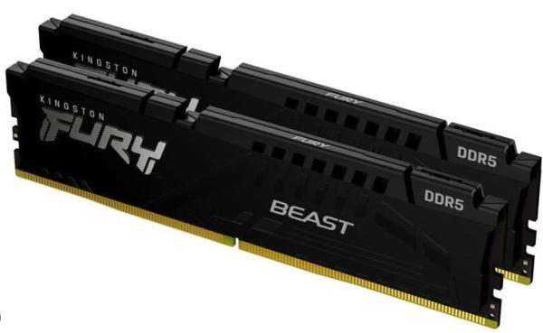 KINGSTON DIMM DDR5 32GB (Kit of 2) 5600MT/ s CL36 FURY Beast Černá EXPO