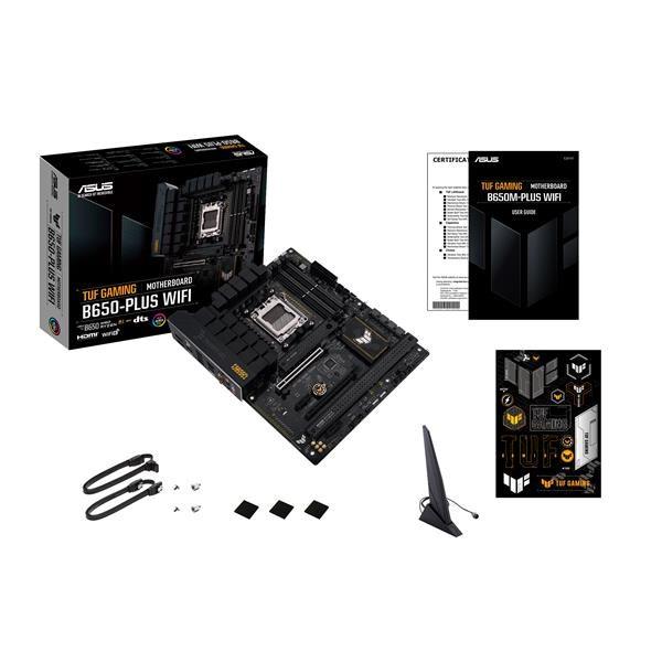 ASUS MB Sc AM5 TUF GAMING B650-PLUS WIFI,  AMD B650,  4xDDR5,  1xDP,  1xHDMI,  WI-FI9