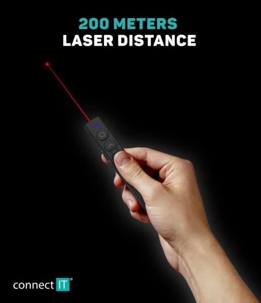 CONNECT IT laserové ukazovátko rechargeable,  černá2