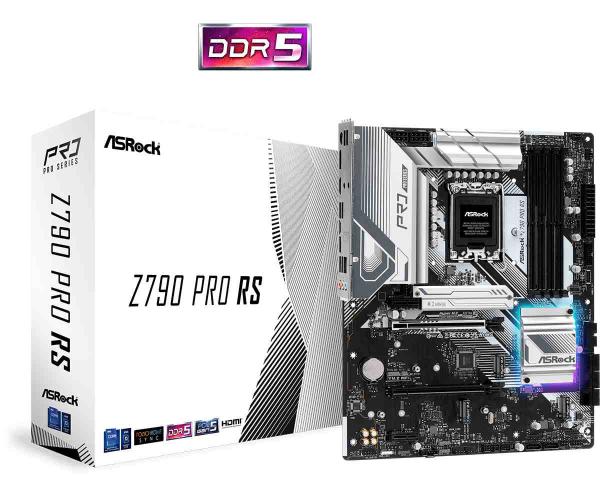 ASRock MB Sc LGA1700 Z790 PRO RS,  Intel Z790,  4xDDR5,  1xDP,  1xHDMI