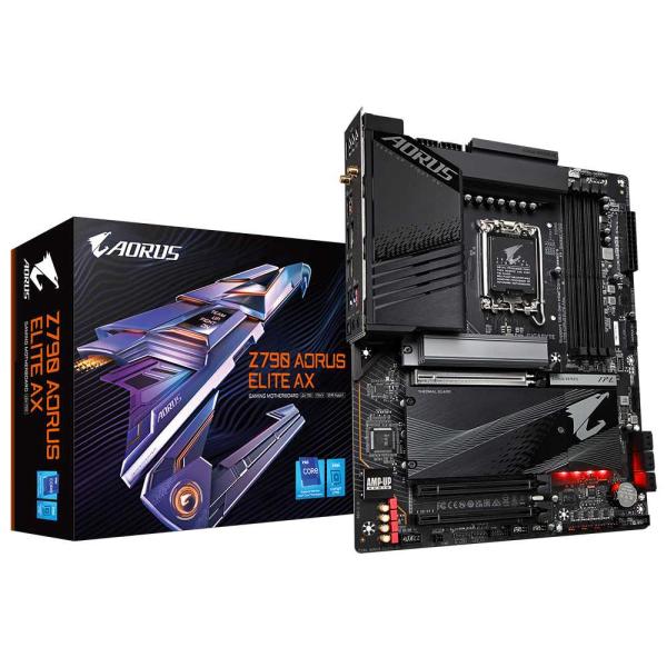 GIGABYTE MB Sc LGA1700 Z790 AORUS ELITE AX,  Intel Z790,  4xDDR5,  1xDP,  1xHDMI,  WI-FI