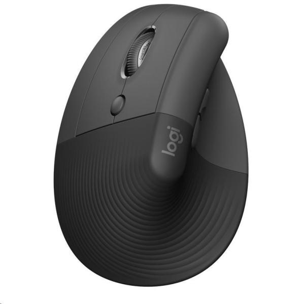 Logitech Lift Left Vertikální ergonomická myš pro leváky,  graphite/  black