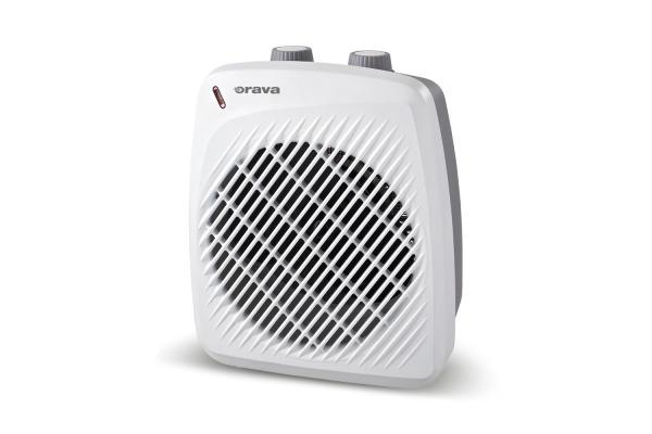 Orava VL-204 horkovzdušný ventilátor,  2000 W,  56 dB,  2 úrovně,  15-20 m2,  bílá