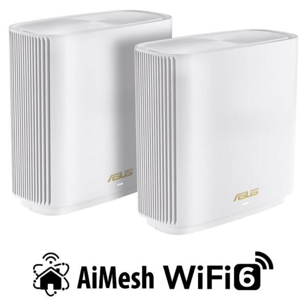 ASUS ZenWiFi XT9 2-pack Wireless AX7800 Tri-band Mesh WiFi 6 System,  white