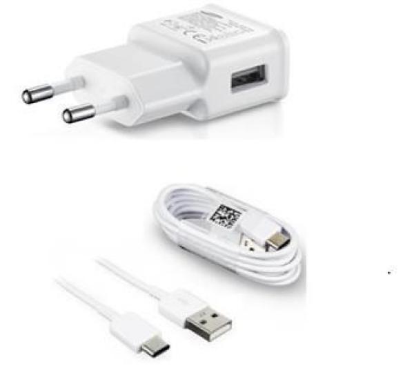 Sieťová nabíjačka Samsung EP-TA20EBE + EP-DG950CBE,  USB-C,  biela - bulk