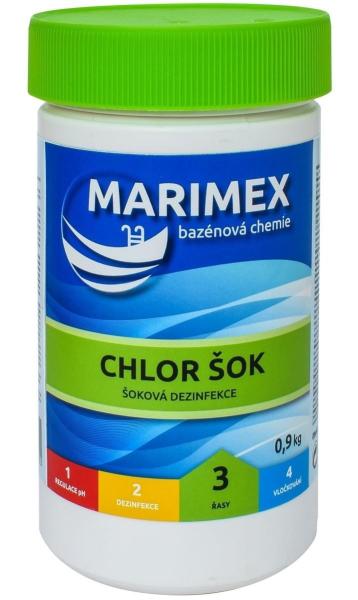 Marimex Chlor Šok 0, 9 kg - bazénová chemie - ŘASY2