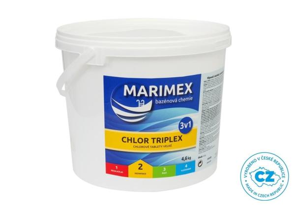 Marimex Chlor Triplex 4, 6 kg - bazénová chemie - DEZINFEKCE