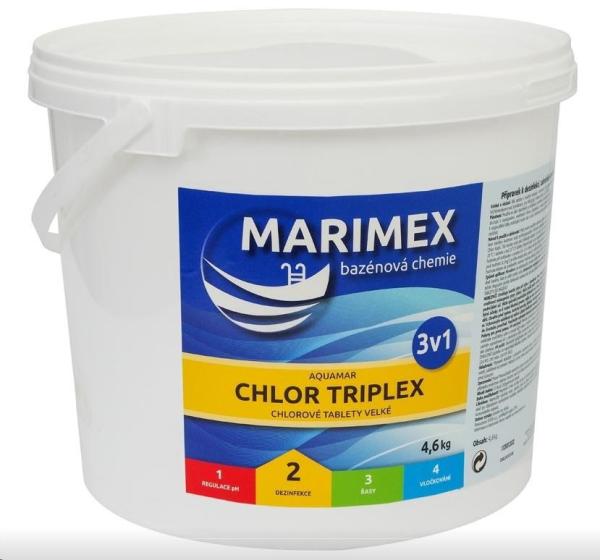 Marimex Chlor Triplex 4, 6 kg - bazénová chemie - DEZINFEKCE0