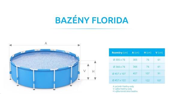 Marimex bazén Florida 3, 66x1, 22 bez příslušenství2