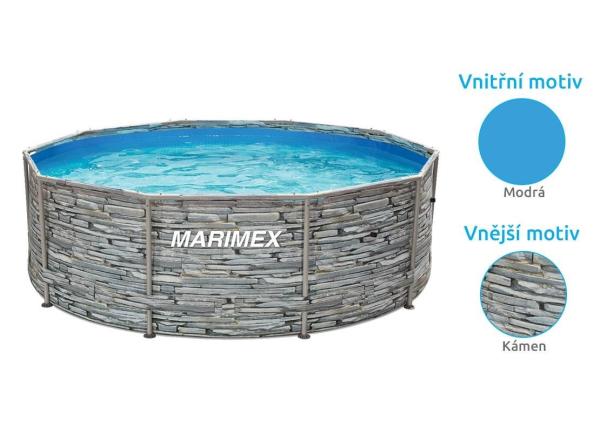 Marimex Florida Bazén 3,66x1,22 m bez příslušenství - motiv KÁMEN5