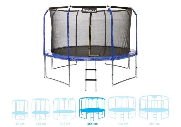 Marimex Standard Trampolína 366 cm + vnitřní ochranná síť + schůdky ZDARMA0