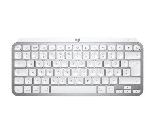 Logitech Minimalist Wireless Illuminated Keyboard MX Keys Mini For Mac - PALE GREY - US INT&quot;L - EMEA