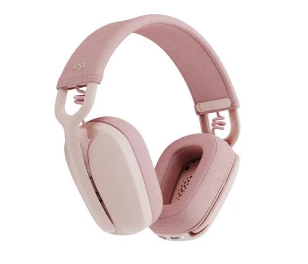 Logitech Zone Vibe 100 Wireless Headset,  rose1