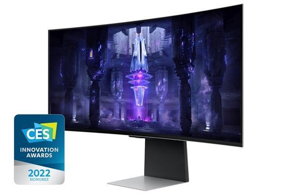 SAMSUNG MT LED LCD Gaming Smart Monitor 34" Odyssey G8 Neo - OLED QHD,  prohnutý, 1000R, 240Hz,  0, 1ms, BT, Wifi, Pivot