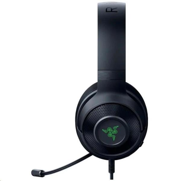 RAZER sluchátka Kraken V3 X,  USB,  RGB,  černá0