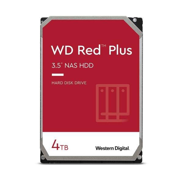 WD RED PLUS NAS WD40EFPX 4TB,  SATA III 3.5",  256MB 5400RPM,  180MB/ s,  CMR