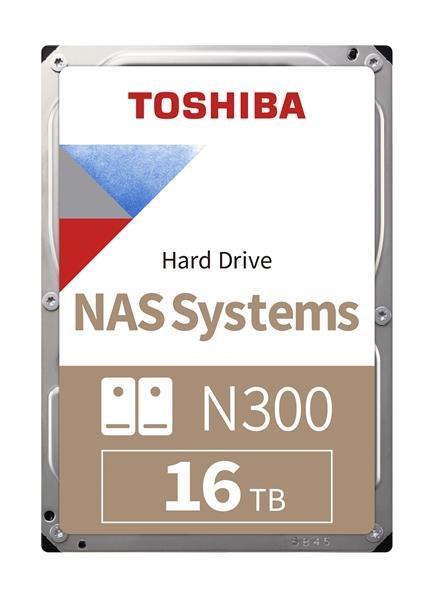 TOSHIBA HDD N300 NAS 16TB,  SATA III,  7200 rpm,  512MB cache,  3, 5",  BULK