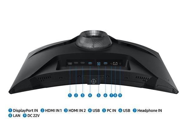 SAMSUNG MT LED LCD Gaming Smart Monitor 27" Odyssey G65B - prohnutý, Quantum Dot QHD, VA, 240Hz, 1ms, Pivot5