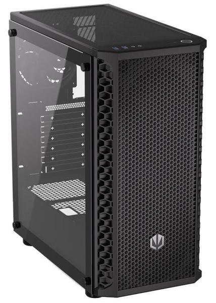 ENDORFY Case Signum 300 Air,  Průhledná bočnice,  ATX,   4x120mm,  černá