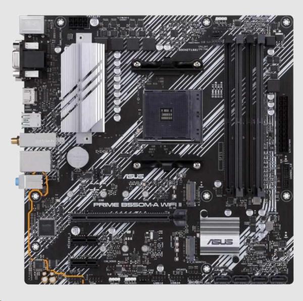 ASUS MB Sc AM4 PRIME B550M-A WIFI II,  AMD B550,  4xDDR4,  1xHDMI,  1xDVI,  1xVGA,  WI-FI,  mATX1