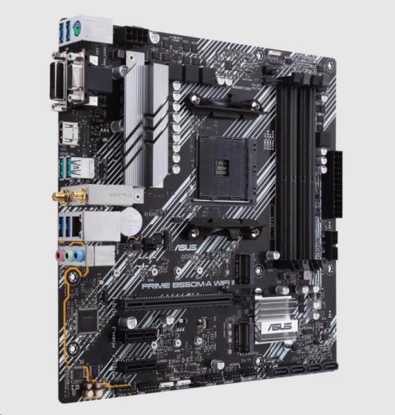 ASUS MB Sc AM4 PRIME B550M-A WIFI II,  AMD B550,  4xDDR4,  1xHDMI,  1xDVI,  1xVGA,  WI-FI,  mATX2