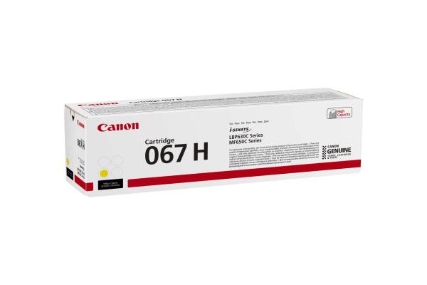 Canon TONER 067H žlutá pro i-SENSYS LBP631Cw, LBP633Cdwa, MF651Cw, MF655Cdw, MF657Cdw (2350 str.)
