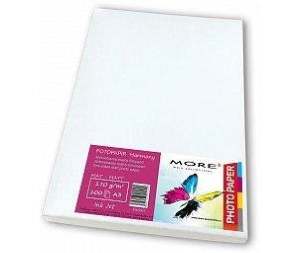 Fotopapír 170g,  A3 matný,  bílý,  100 listů,  inkjet