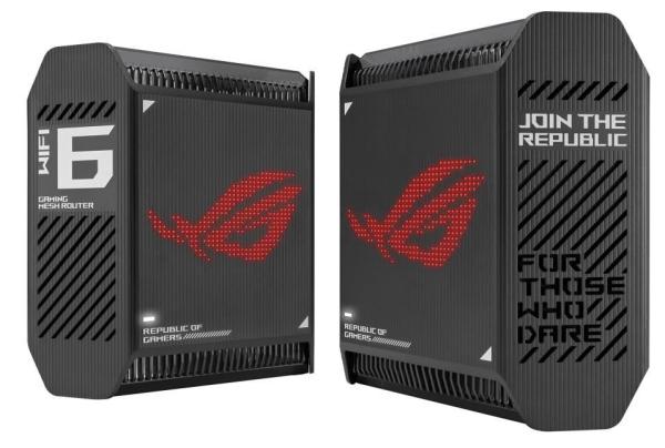 ASUS GT6 2-pack black Wireless AX10000 ROG Rapture Wifi 6 Tri-band Gaming Mesh System3