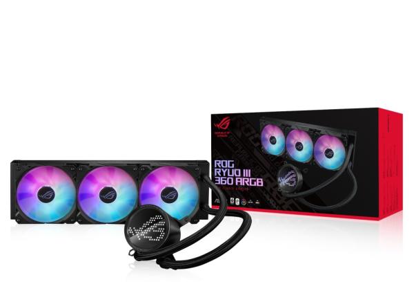 ASUS vodní chladič CPU AIO ROG RYUO III 360 ARGB,  3x120mm,  LGA1851,  AM5