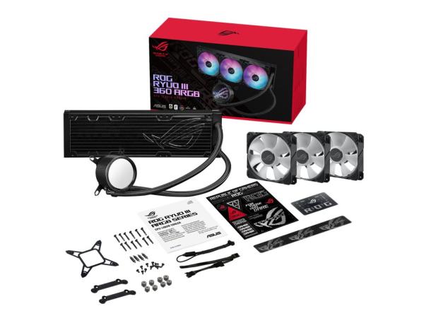 ASUS vodní chladič CPU AIO ROG RYUO III 360 ARGB,  3x120mm,  LGA1851,  AM57