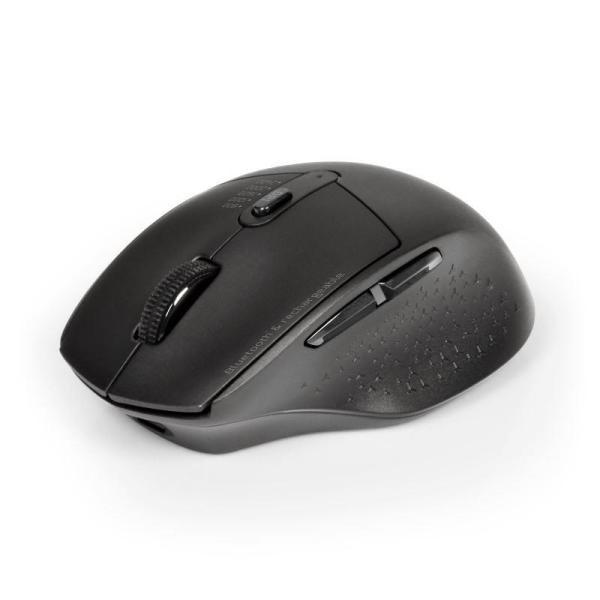 PORT dobíjecí myš s duálním bezdrátovým připojením,  BT,  2, 4 GHz,  USB-A/ C,  černá