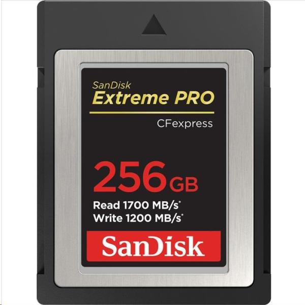 SanDisk Extreme Pro CFexpress Card 256GB,  Type B,  1700MB/ s Read,  1200MB/ s Write