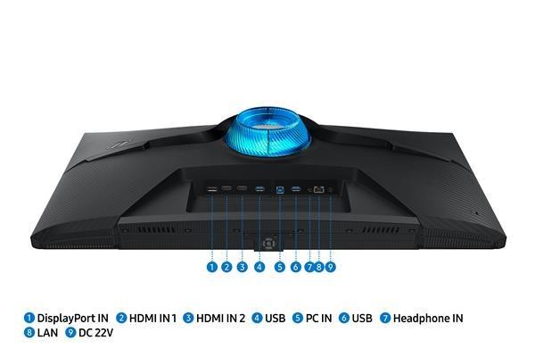 SAMSUNG MT LED LCD Gaming Smart Monitor 32" Odyssey G70B - rovný, IPS, 3840x2160, 144Hz, 1ms, BT, Wifi, Pivot9